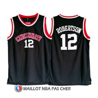 Maillot NCAA Cincinnati Robertson 12 Noir
