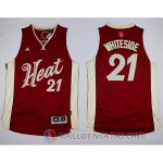 Maillot Miami Heat Whiteside Noel #21 Rouge