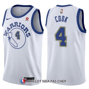 Maillot Golden State Warriors Quinn Cook Classic 4 2017-18 Blanc