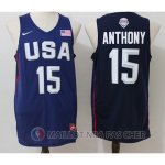 Maillot NBA Twelve USA Dream Team Anthony 15# Bleu
