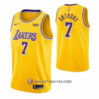Maillot Los Angeles Lakers Carmelo Anthony NO 7 Icon 2020 Jaune