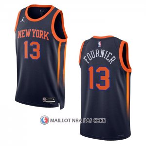 Maillot New York Knicks Evan Fournier NO 13 Statement 2022-23 Noir