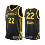 Maillot Golden State Warriors Andrew Wiggins NO 22 Ville 2023-24 Noir