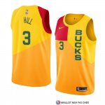 Maillot Milwaukee Bucks George Hill Ville 2018-19 Jaune
