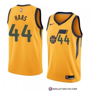 Maillot Utah Jazz Isaac Haas Statement 2018 Jaune