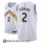 Maillot Tornto Raptors Kawhi Leonard No 2 Ciudad 2018 Blanc