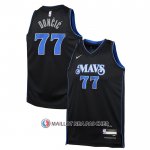 Maillot Enfant Dallas Mavericks Luka Doncic NO 77 Ville 2023-24 Bleu
