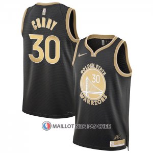 Maillot Golden State Warriors Stephen Curry Select Series Or Noir