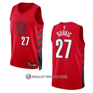 Maillot Portland Trail Blazers Jusuf Nurkic NO 27 Statement 2022-23 Rouge