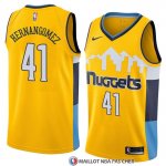 Maillot Denver Nuggets Juan Hernangomez Statement 2018 Jaune