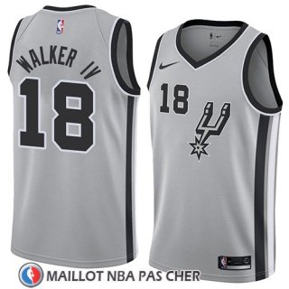 Maillot San Antonio Spurs Lonnie Walker Iv Statement 2018 Gris