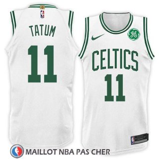 Maillot Boston Celtics Jayson Tatum No 11 Association 2018 Blanc