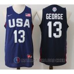 Maillot NBA Twelve USA Dream Team George 13# Bleu