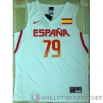 Maillot Jeux Olympiques Rio Espana Rubio #79 Blanc