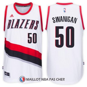 Maillot Portland Trail Blazers Caleb Swanigan Home 50 2017-18 Blanc