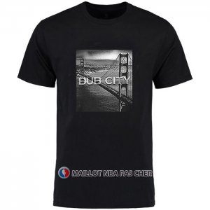 Maillot Manche Courte Golden State Warriors Ville Noir