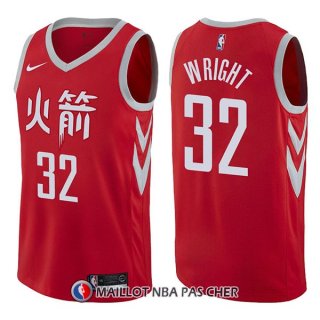 Maillot Houston Rockets Brandan Wright Ciudad 32 2017-18 Rouge