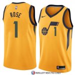 Maillot Utah Jazz Derrick Rose Statement 2018 Jaune