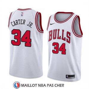 Maillot Bulls Wendell Carter Jr. 34 Association 2018 Blanc