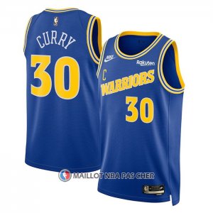 Maillot Golden State Warriors Stephen Curry NO 30 Classic 2022-23 Bleu