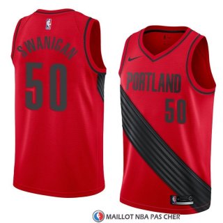 Maillot Portland Trail Blazers Caleb Swanigan Statement 2018 Rouge