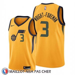 Maillot Utah Jazz Justin Wright Foreman Statement 2019-20 Or