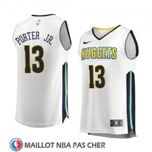 Maillot Denver Nuggets Michael Porter Jr. Association 2017-18 Blanc