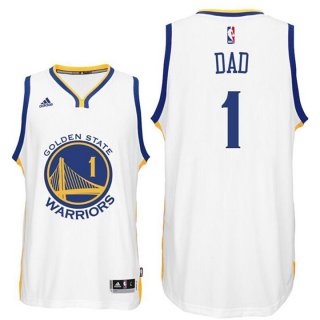 Maillot Fete des Peres Warriors Dad 1 Blanc