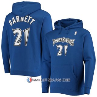 Veste a Capuche Minnesota Timberwolves Kevin Garnett Bleu