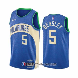 Maillot Milwaukee Bucks Malik Beasley NO 5 Ville 2023-24 Bleu