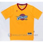 Maillot NBA Manga Corta Cavaliers James Jaune