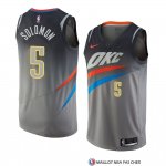 Maillot Oklahoma City Thunder Richard Solomon Ville 2018 Gris