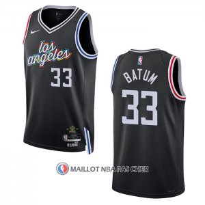 Maillot Los Angeles Clippers Nicolas Batum NO 33 Ville 2022-23 Noir