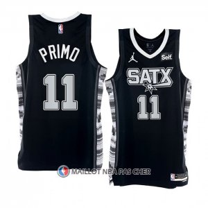 Maillot San Antonio Spurs Joshua Primo NO 11 Statement 2022-23 Noir
