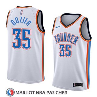 Maillot Oklahoma City Thunder Pj Dozier No 35 Association 2018 Blanc