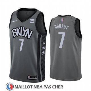 Maillot Brooklyn Nets Kevin Durant Statement 2019-20 Gris