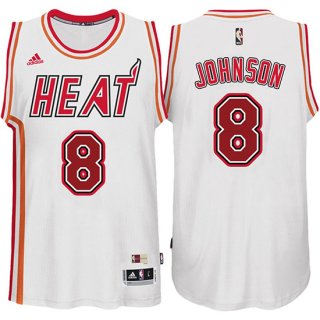 Maillot Retro Heat Johnson 8 Blanc