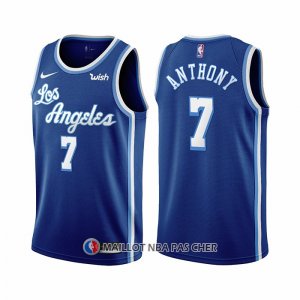 Maillot Los Angeles Lakers Carmelo Anthony NO 7 Classic 2021 Bleu