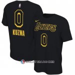 Maillot Manche Courte Los Angeles Lakers Kyle Kuzma Noir