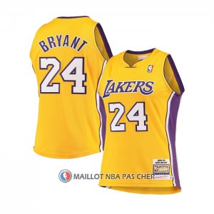 Maillot Enfant Los Angeles Lakers Kobe Bryant NO 24 Mitchell & Ness 2008-09 Jaune
