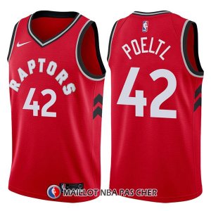 Maillot Tornto Raptors Jakob Poeltl Icon 42 2017-18 Rouge