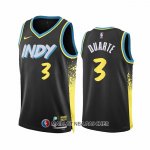 Maillot Indiana Pacers Chris Duarte NO 3 Ville 2023-24 Noir