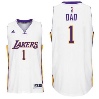 Maillot Fete des Peres Lakers Dad 1 Blanc