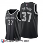Maillot Detroit Pistons Deividas Sirvydis Ville 2019-20 Noir