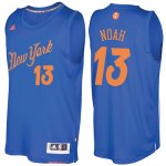 Maillot Navidad 2016 Joakim Noah Knicks 13 Bleu