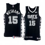 Maillot San Antonio Spurs Joe Wieskamp NO 15 Statement 2022-23 Noir