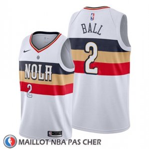 Maillot New Orleans Pelicans Lonzo Ball Earned Blanc
