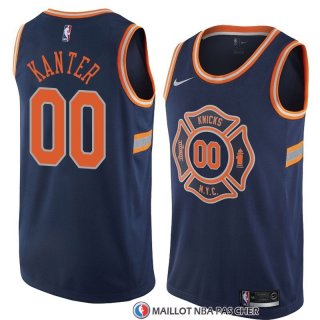 Maillot New York Knicks Enes Kanter Ville 2018 Bleu