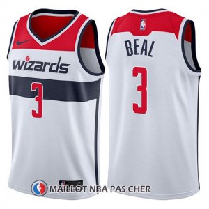 Maillot Washington Wizards Bradley Beal Association 2017-18 3 Blanc