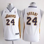 Maillot Enfant de Blanc Bryant Los Angeles Lakers Revolution 30